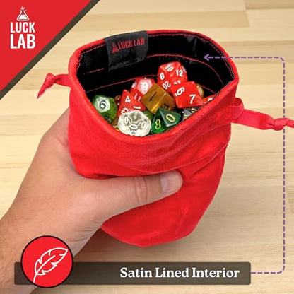 Velvet Drawstring Dice Bag (3 Count)