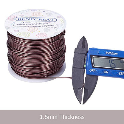 15 Gauge 220FT Aluminum Wire Anodized Jewelry Craft Making Beading Floral Colored Aluminum Craft Wire (220 Foot)