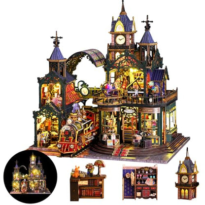 DIY Miniature House Kit Dollhouse Kit for Adults to Build Mini Magic House