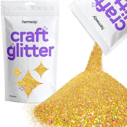 Craft Glitter Gold Holographic 100g Ultrafine Glitter (3.5 Ounce)
