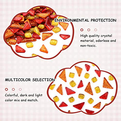 1 Pound Mixed Colors Shine Crystal Series Mosaic Tiles Assortment Kit