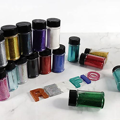 Ultra Fine Glitter Powder Metallic Resin Glitter 2.11 Oz