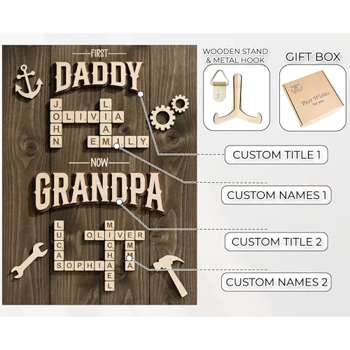 Personalized Family Scrabble Name Sign