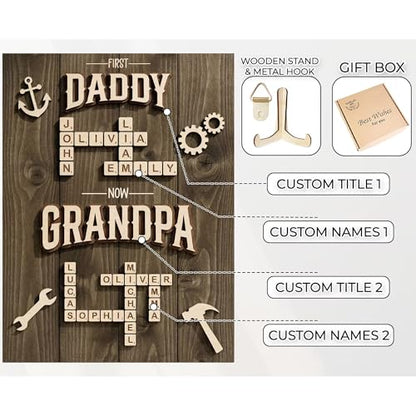 Personalized Family Scrabble Name Sign