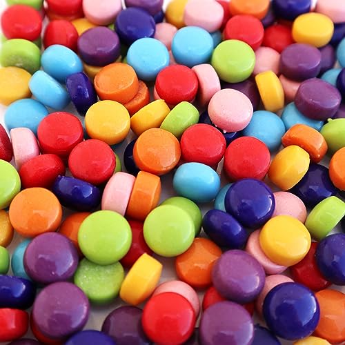 12mm Round Mosaic Tiles for Crafts (130 Count)