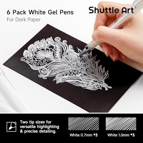 White Gel Pens (6 Count)