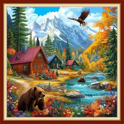 Cross Stitch Kits for Beginners Stamped Cross