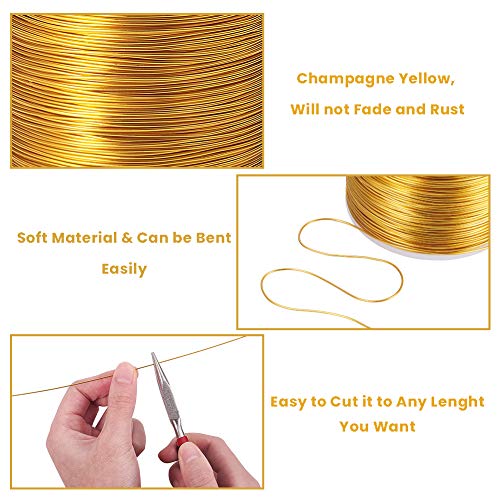 20 Gauge 770FT Aluminum Wire Anodized Jewelry Craft Making Beading Floral Colored Aluminum Craft Wire (770 Foot)