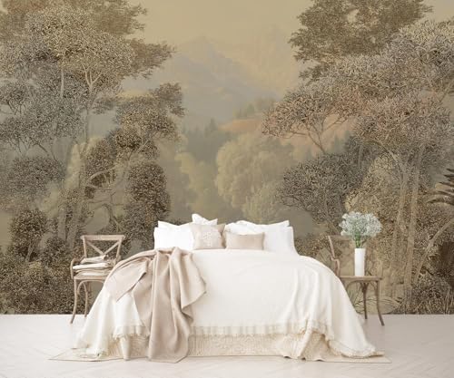 Tropical Jungle Wallpaper Landscape Tree wall murals for Bedroom 114"x74"