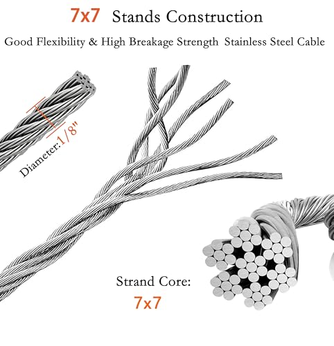 1 8 Inch Stainless Steel Wire Rope Kit
