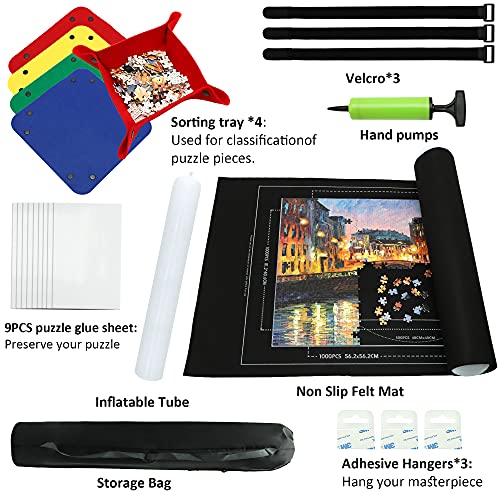 Portable Puzzle Mat Roll Up