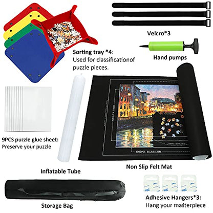 Portable Puzzle Mat Roll Up