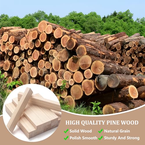 Wooden Dowels for Crafts (15 Count)