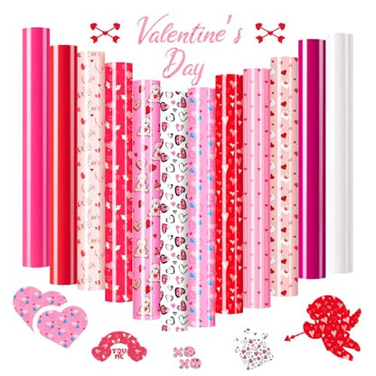 Valentine's Day Heat Transfer Vinyl (12 Count)