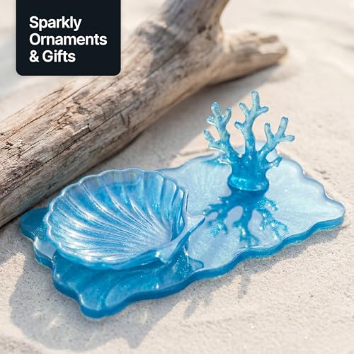 Craft Glitter Shaker Ocean Blue Holographic 130g Ultrafine (4.5 Ounce)