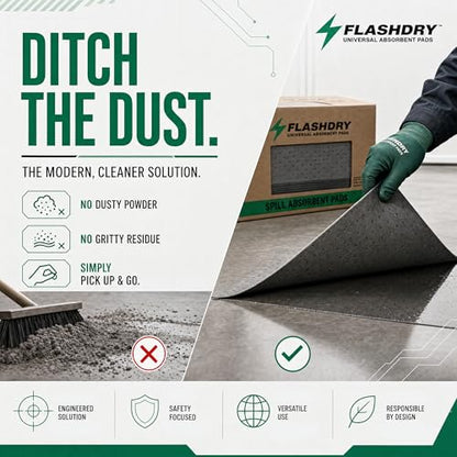FLASHDRY Universal Spill Absorbent Pads (300 Count)