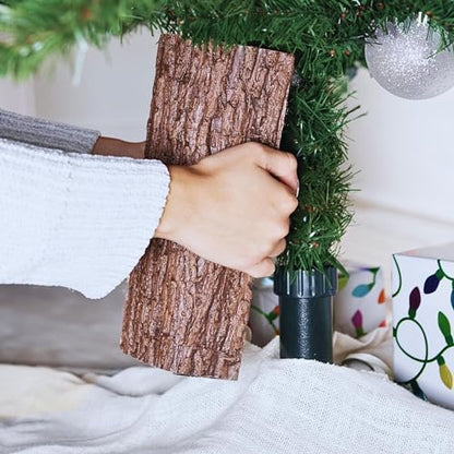 Realistic Brown Bark Artificial Xmas Tree Accessory