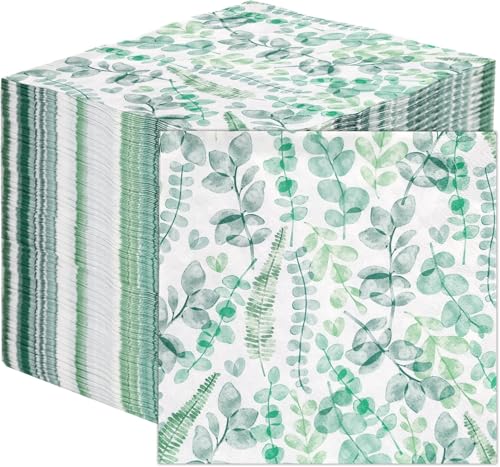 Table Kind 100 x Soft Eucalyptus Paper Napkins Disposable Serviettes for Weddings (100 Count)