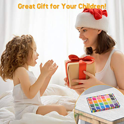 Ink Pad 24 Colors Finger Washable Craft Ink Pad for Kids Stamp (24 Count)