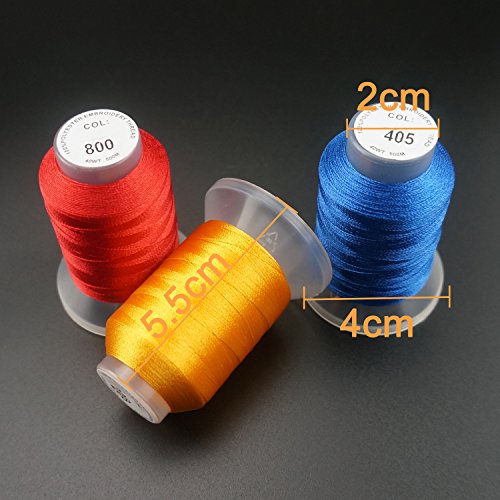 s 40 Colors 100% Polyester Machine Embroidery Thread 40WT