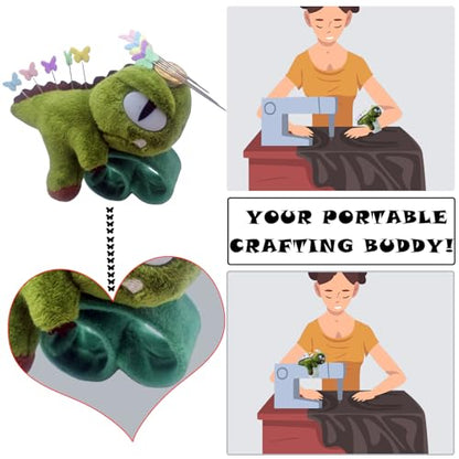 Cute Dinosaurs Wrist Pin Cushion for Sewing with Magnetic