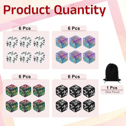 24Pcs Magic Dice Counters (24 Count)