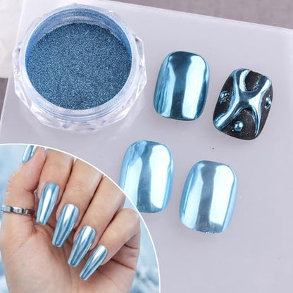 4 Colors Chrome Nail Powder Set