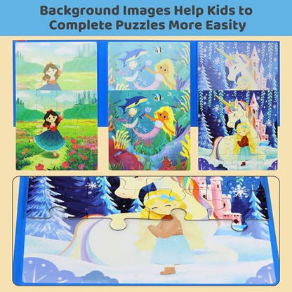 Magnetic Puzzles for Toddlers 3 (60 Count)