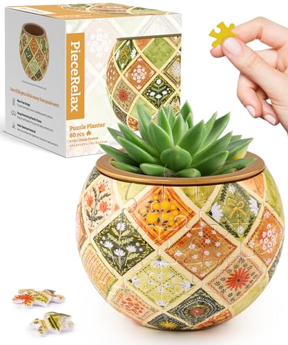 3D Puzzle Planter 80 Pieces (80 Count)