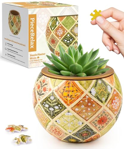 3D Puzzle Planter 80 Pieces (80 Count)
