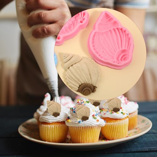 1Pcs Conch Cake Decoration Silicone Mold