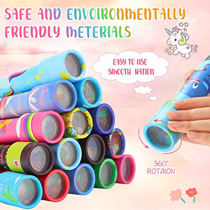 15 Pcs Classic Kaleidoscopes Kids Birthday Party Favor Old Fashioned Vintage Educational Toys Stocking Stuffers Goodie Bag Fillers for Classroom School Return Gifts Carnival Prizes (15 Count)