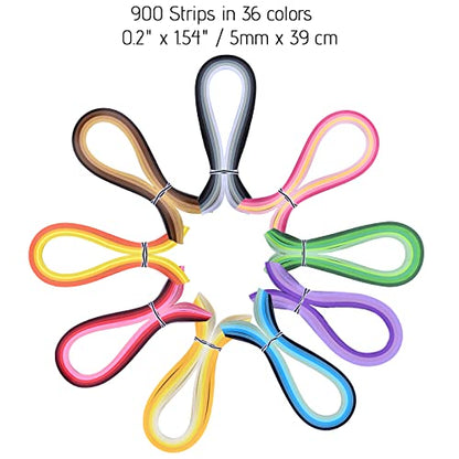 Beginner Paper Quilling Kit with 5mm Strips