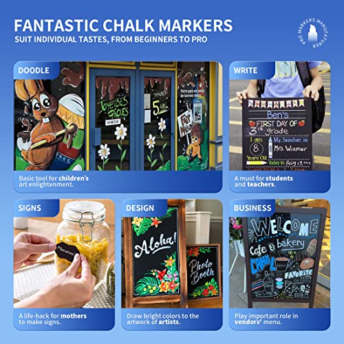 White Chalk Markers (2 Count)
