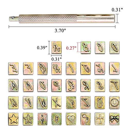 37 Pieces Leathercarft Stamping Tool Set