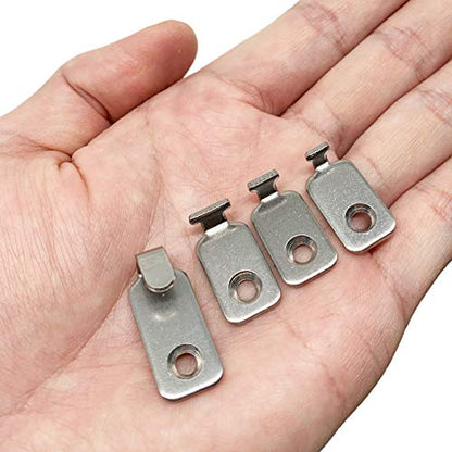 10pcs Heavy Duty Hanger 304 Stainless Steel Wall Mounted Mini J Hook for Mirror Picture Frames Hanging Wire (10 Count)