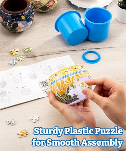 3D Puzzle Planter 80 Pieces (80 Count)