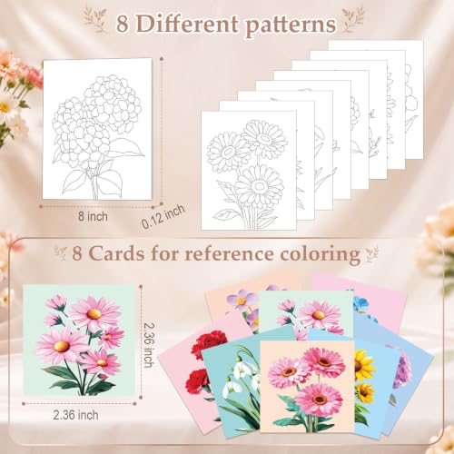 36 Pcs Paint and Sip Kit Gift for Adults 8''x10'' (36 Count)