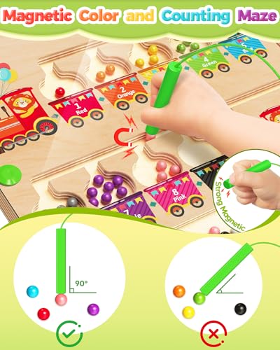 Magnetic Color and Number Maze