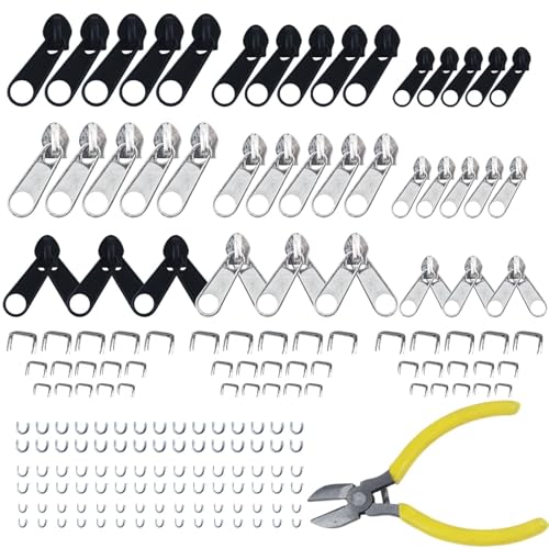 175 Pcs Zipper Repair Kit Sewing Change Zipper Needle (175 Count)