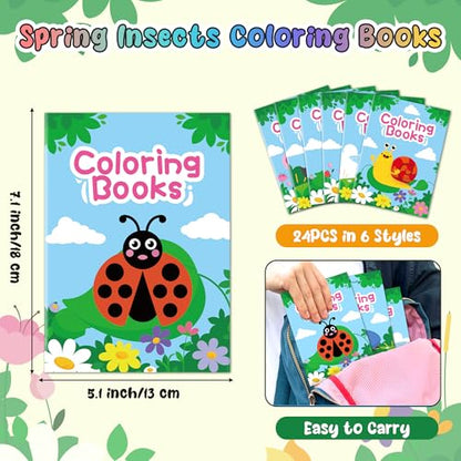 Spring Insects Coloring Books (24 Count)