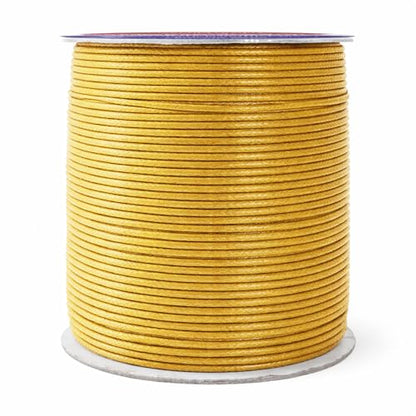 1.5mm Light Gold Waxed Cord
