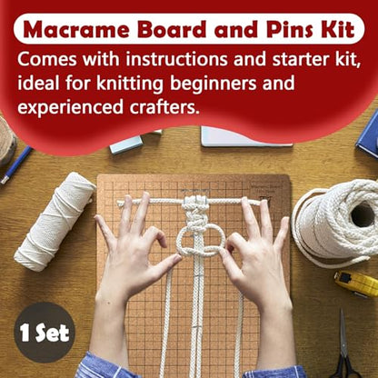 12×16 Inch Macrame Board and Pins Kit