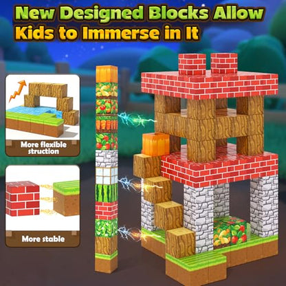 150PCS Magnetic Blocks (150 Count)