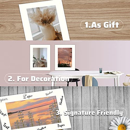 10 Pack 5x7 Ivory Picture Mats