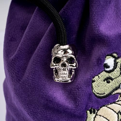 Large DND Dice Bag Purple Dice Storage Bag for Role Playing Games (2.11 Ounce)