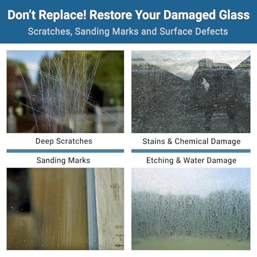 3'') Glass Scratch Removal Kit for use with a Drill on All Glass Surfaces
