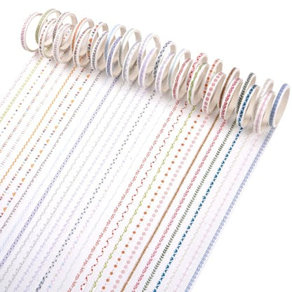 30 Rolls Floral Washi Tapes Set (30 Count)