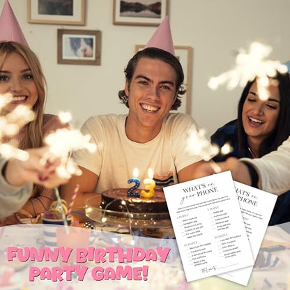 Birthday Party Game for Adults (25 Count)