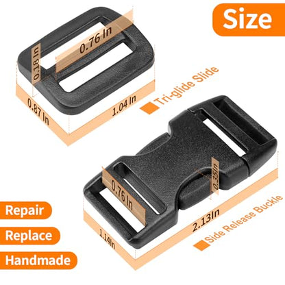 3 4" Buckles and Straps Set